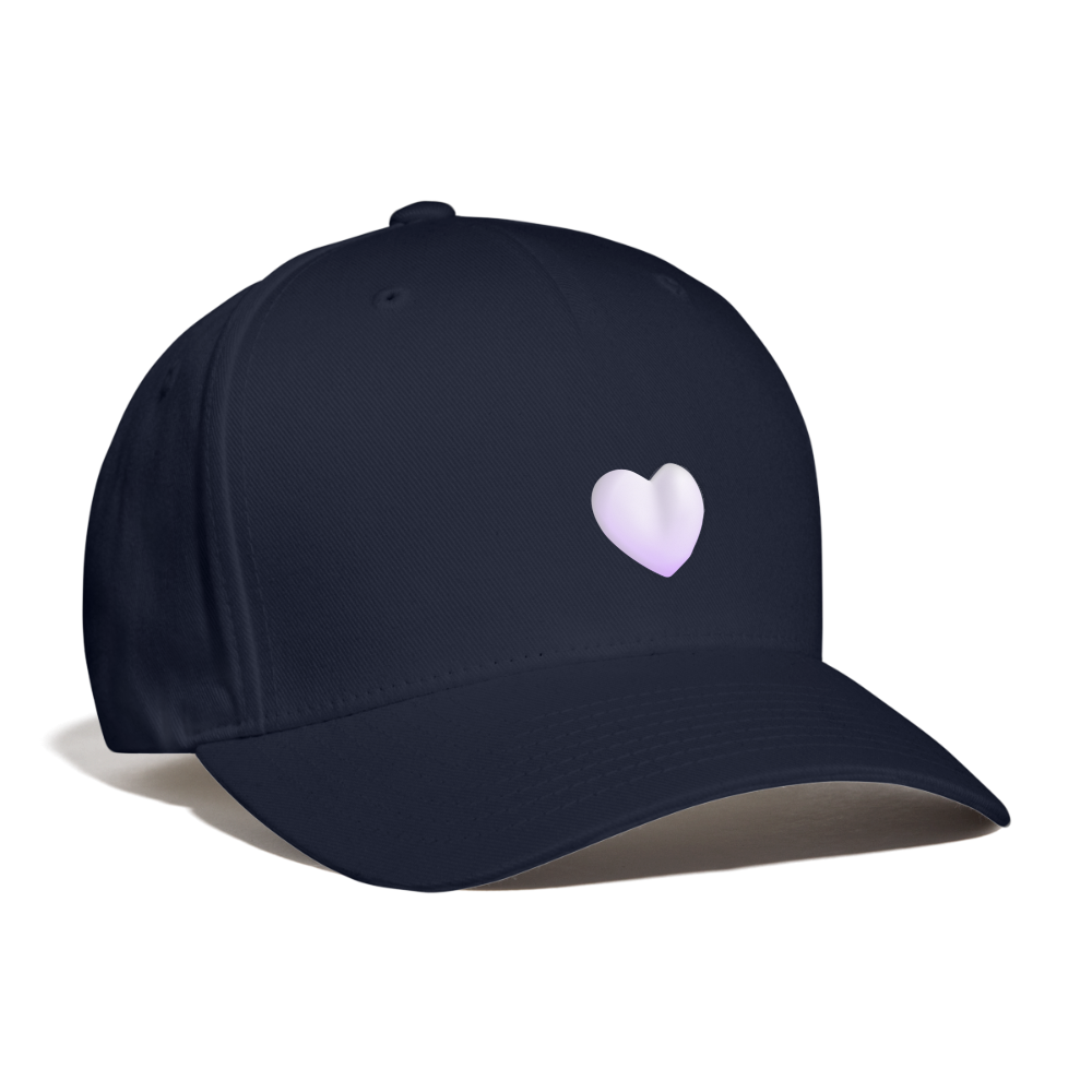 🤍 White Heart (Microsoft Fluent) Baseball Cap - navy