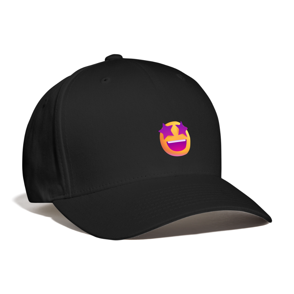 🤩 Star-Struck (Microsoft Fluent) Baseball Cap - black