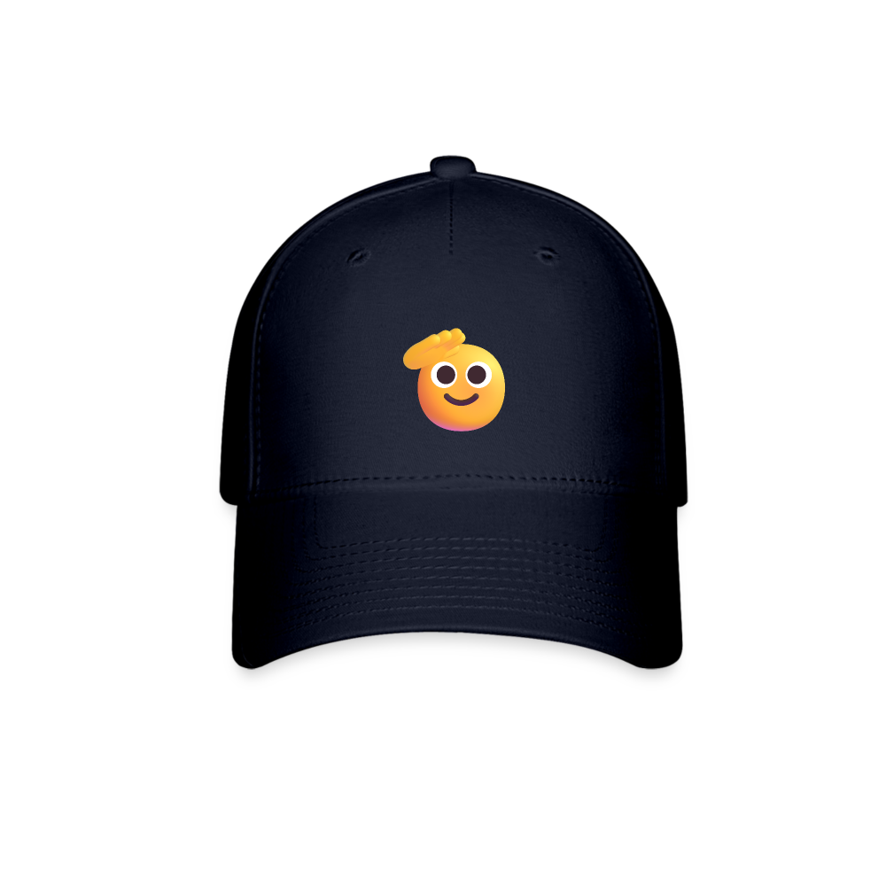🫡 Saluting Face (Microsoft Fluent) Baseball Cap - navy