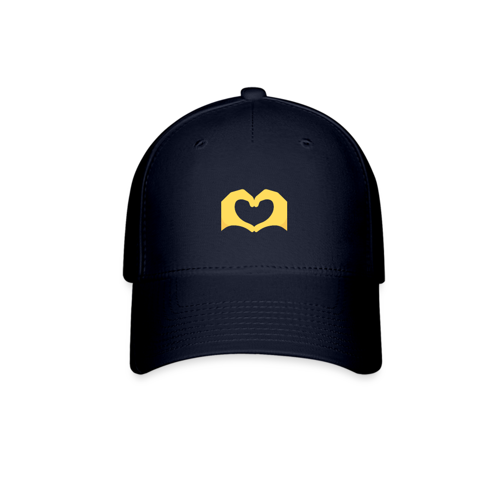 🫶 Heart Hands (Twemoji) Baseball Cap - navy