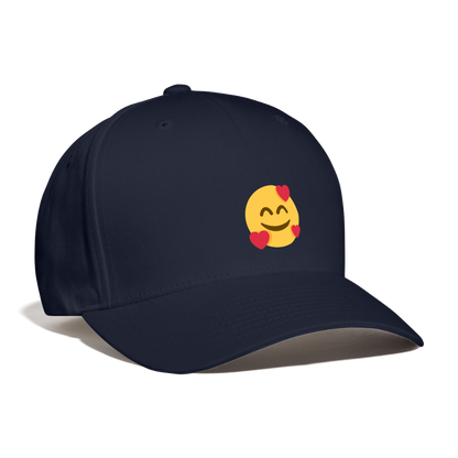 🥰 Smiling Face with Hearts (Twemoji) Baseball Cap - navy