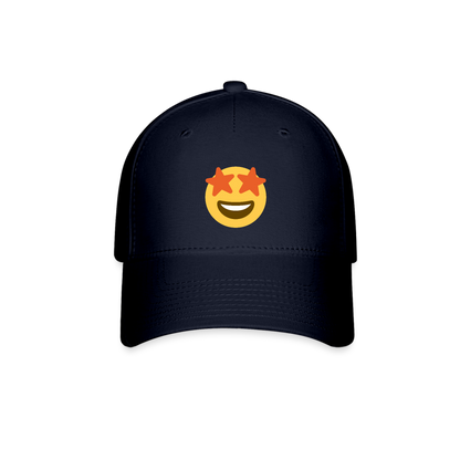 🤩 Star-Struck (Twemoji) Baseball Cap - navy