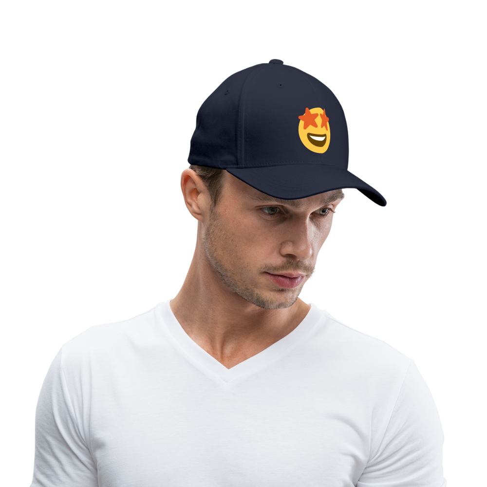 🤩 Star-Struck (Twemoji) Baseball Cap - navy