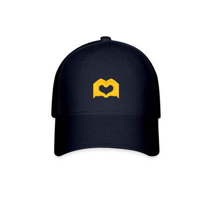🫶 Heart Hands (Google Noto Color Emoji) Baseball Cap - navy