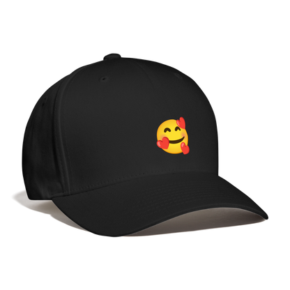 🥰 Smiling Face with Hearts (Google Noto Color Emoji) Baseball Cap - black