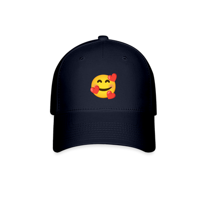 🥰 Smiling Face with Hearts (Google Noto Color Emoji) Baseball Cap - navy