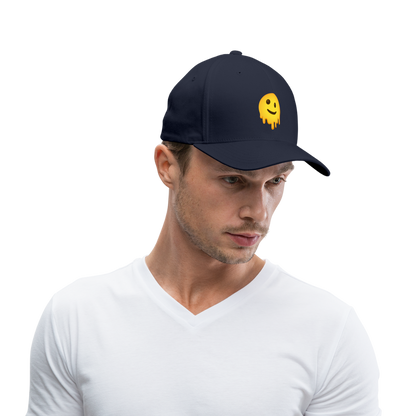 🫠 Melting Face (Google Noto Color Emoji) Baseball Cap - navy
