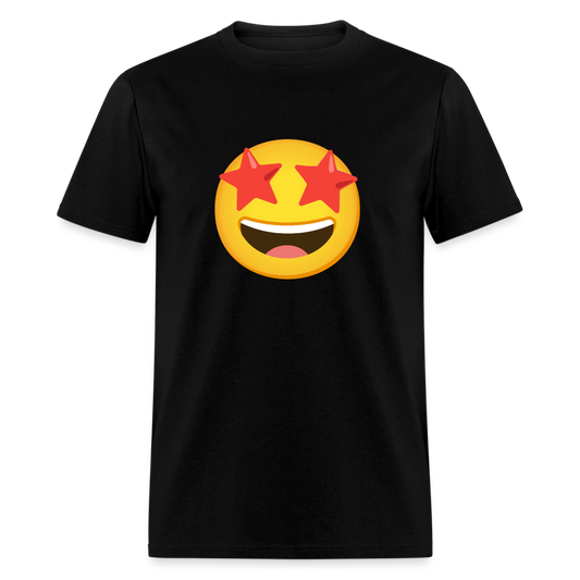 🤩 Star-Struck (Google Noto Color Emoji) Unisex Classic T-Shirt - black