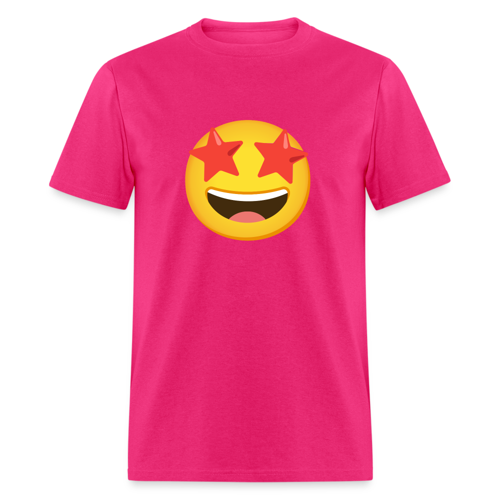 🤩 Star-Struck (Google Noto Color Emoji) Unisex Classic T-Shirt - fuchsia