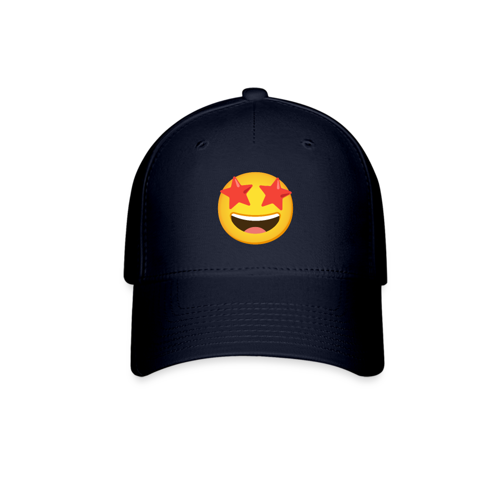 🤩 Star-Struck (Google Noto Color Emoji) Baseball Cap - navy