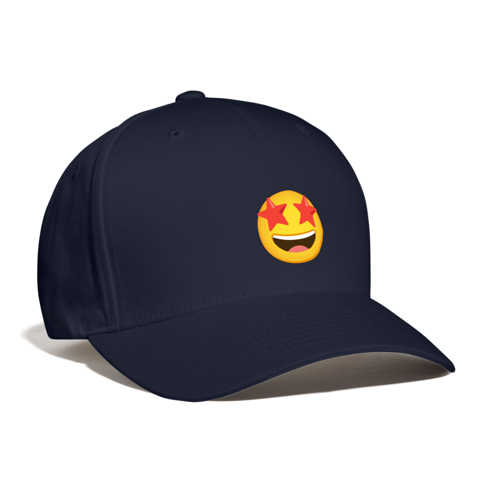 🤩 Star-Struck (Google Noto Color Emoji) Baseball Cap - navy