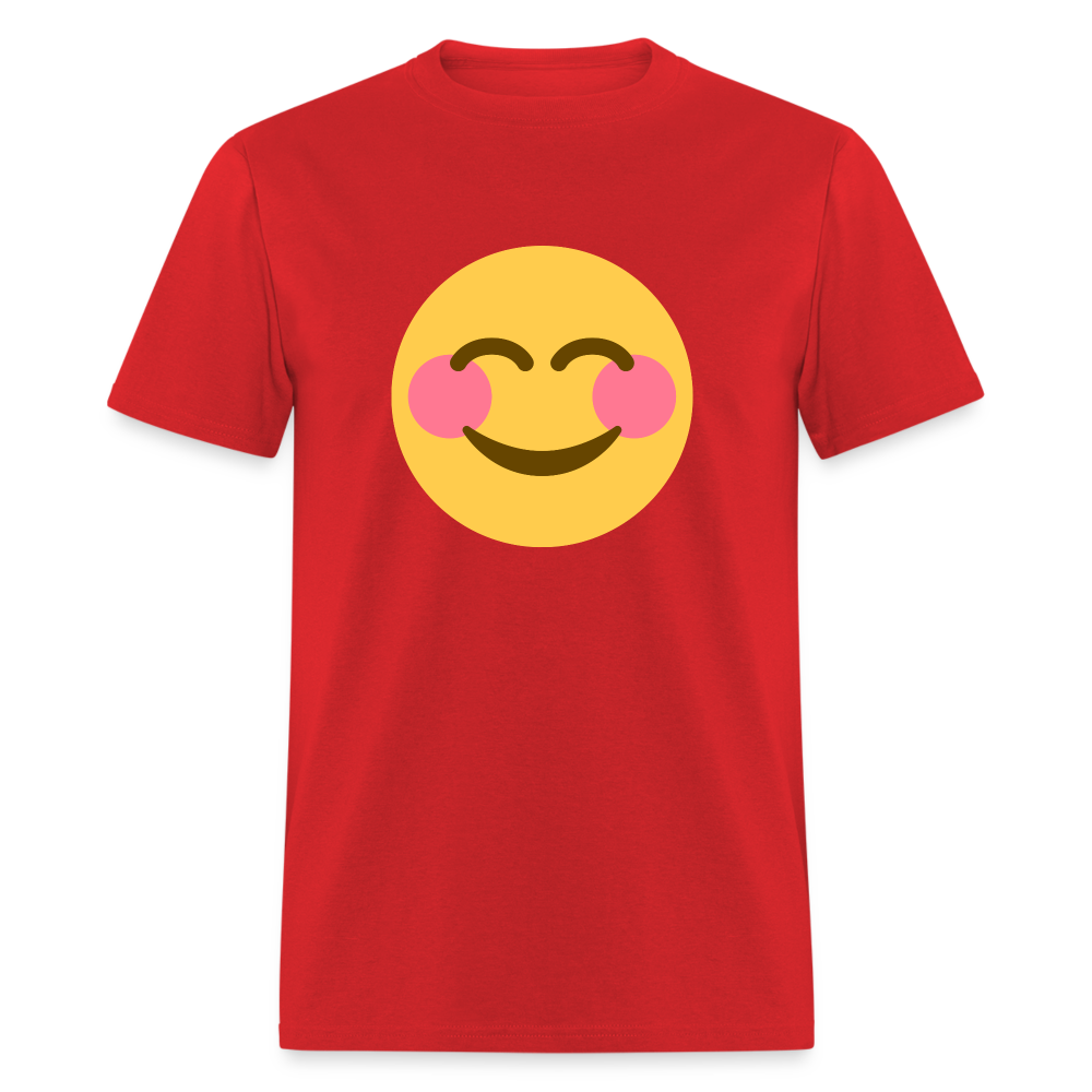 😊 Smiling Face with Smiling Eyes (Twemoji) Unisex Classic T-Shirt - red