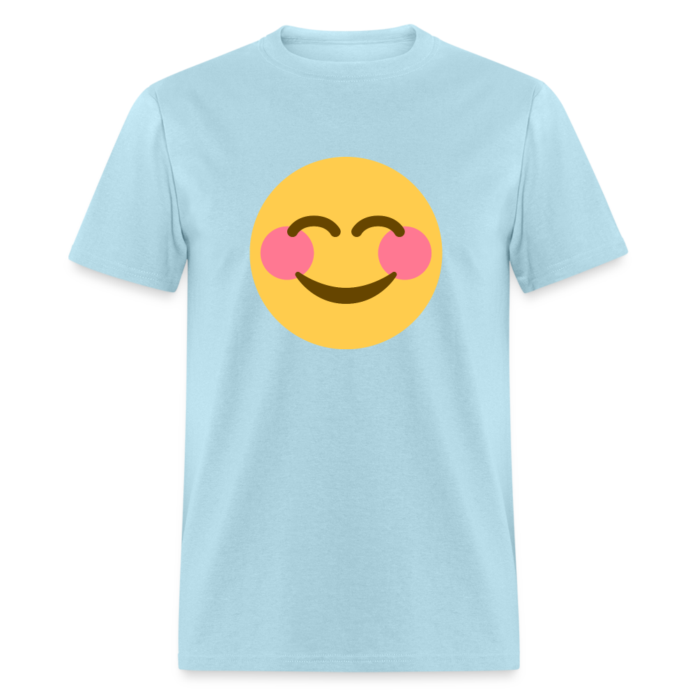 😊 Smiling Face with Smiling Eyes (Twemoji) Unisex Classic T-Shirt - powder blue