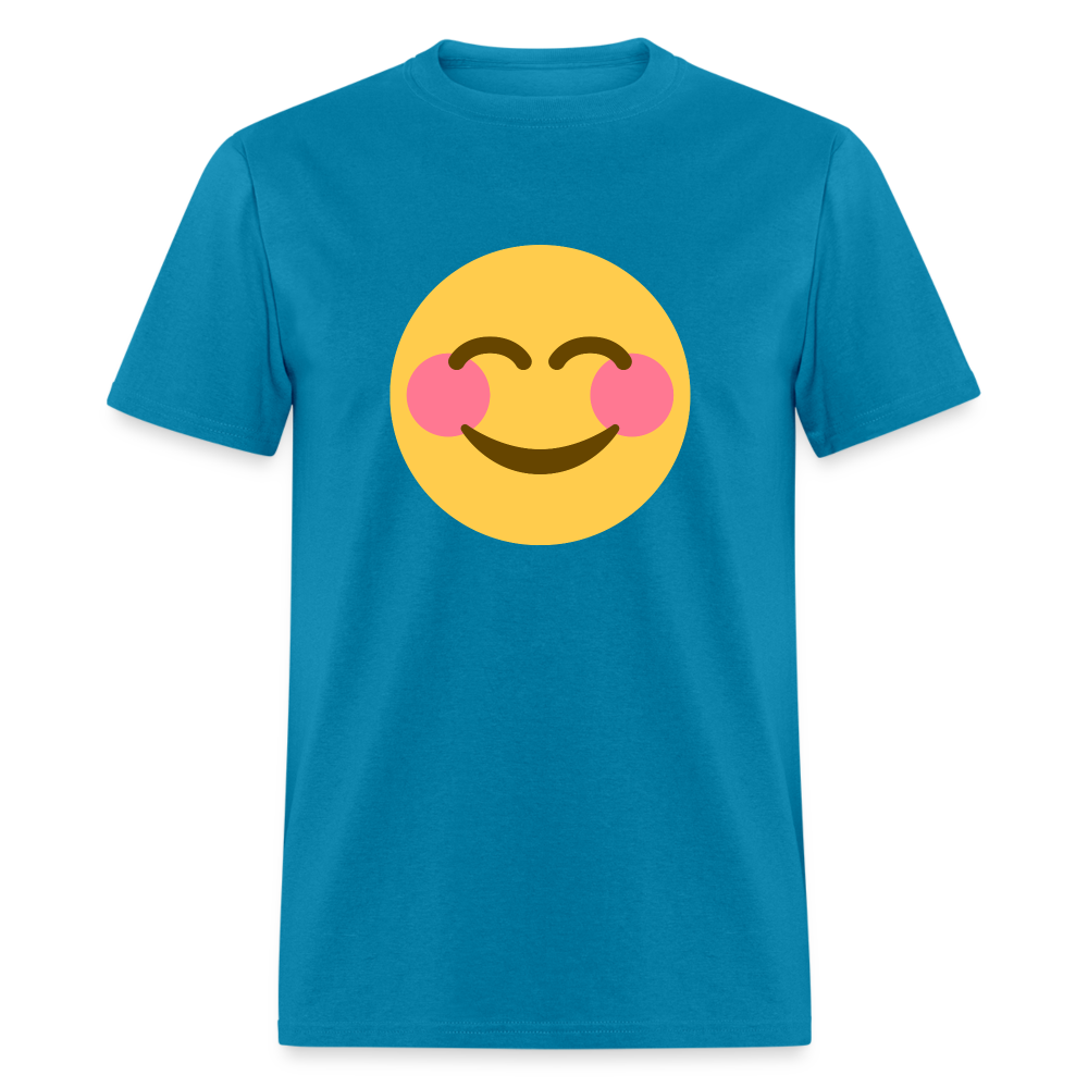 😊 Smiling Face with Smiling Eyes (Twemoji) Unisex Classic T-Shirt - turquoise