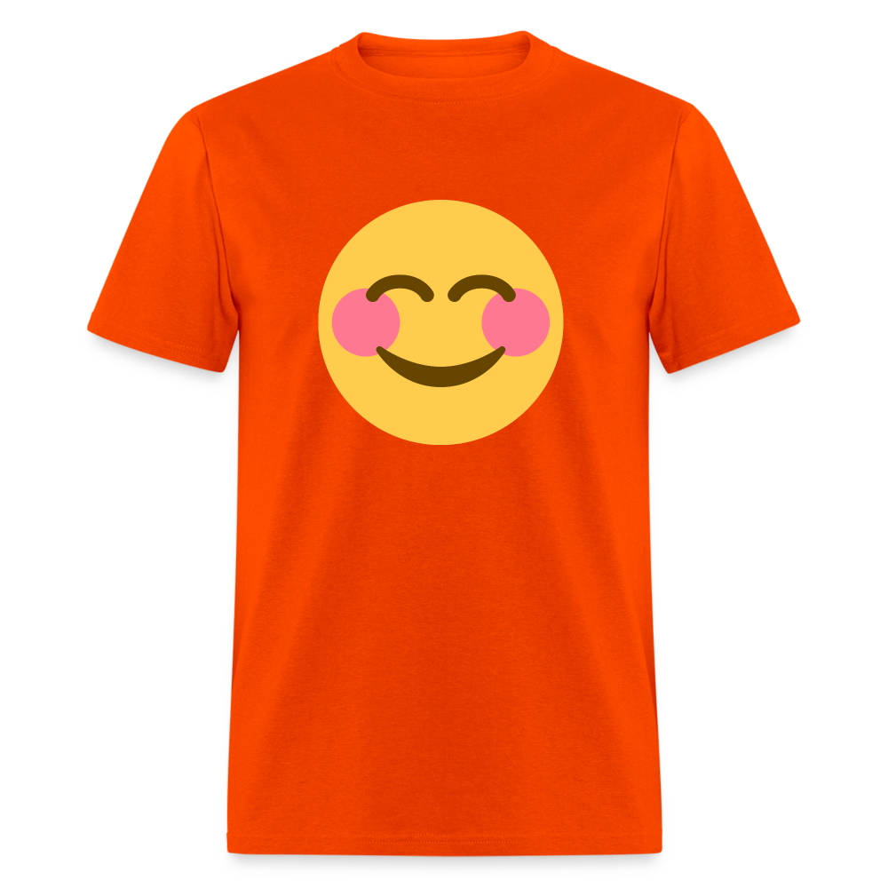 😊 Smiling Face with Smiling Eyes (Twemoji) Unisex Classic T-Shirt - orange