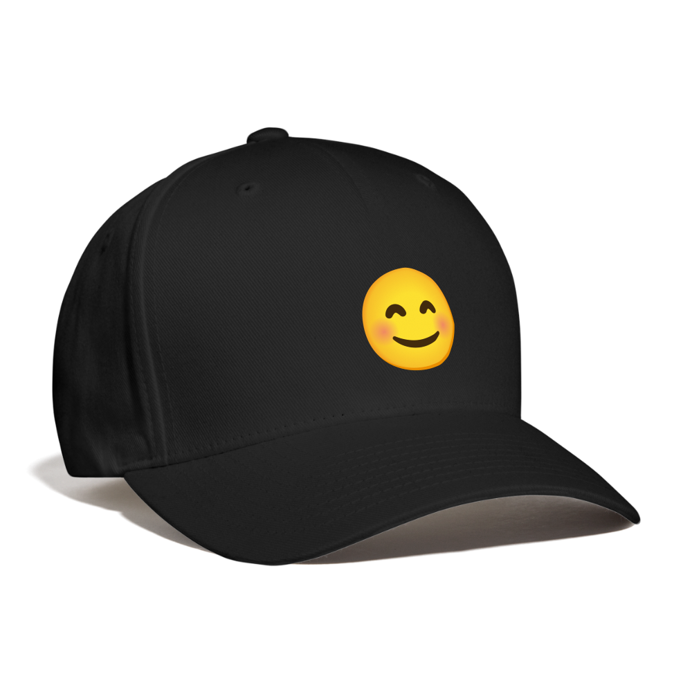 😊 Smiling Face with Smiling Eyes (Google Noto Color Emoji) Baseball Cap - black