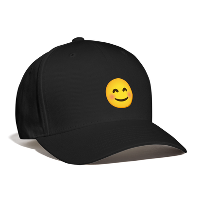 😊 Smiling Face with Smiling Eyes (Google Noto Color Emoji) Baseball Cap - black