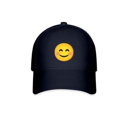 😊 Smiling Face with Smiling Eyes (Google Noto Color Emoji) Baseball Cap - navy