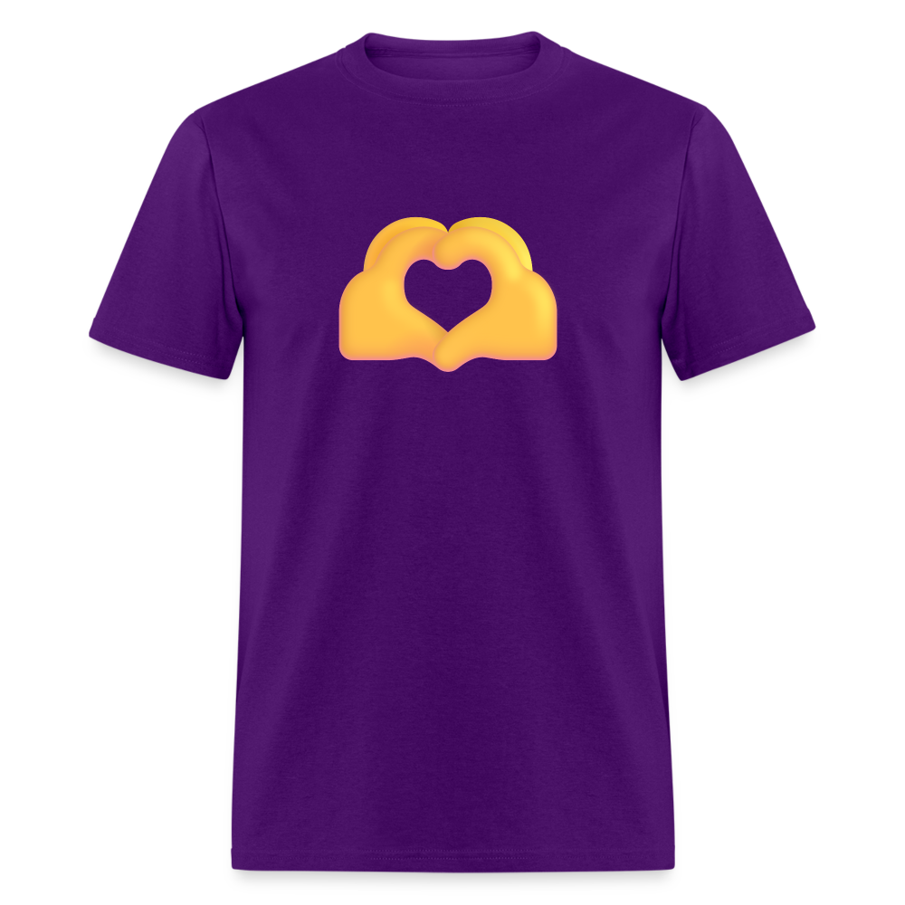 🫶 Heart Hands (Microsoft Fluent) Unisex Classic T-Shirt - purple