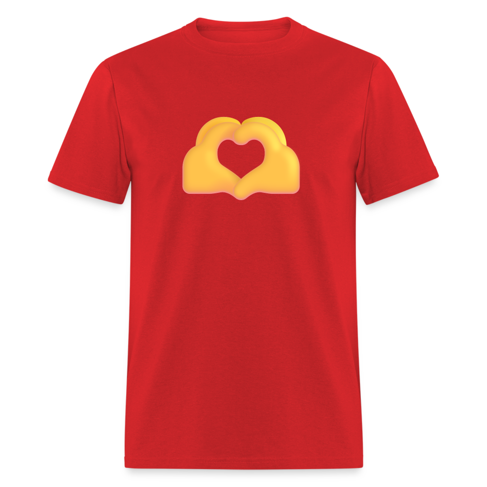 🫶 Heart Hands (Microsoft Fluent) Unisex Classic T-Shirt - red