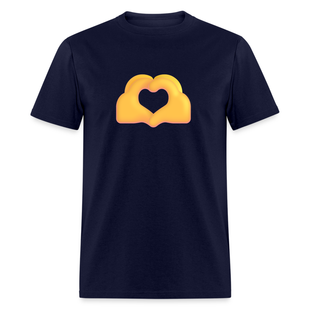 🫶 Heart Hands (Microsoft Fluent) Unisex Classic T-Shirt - navy