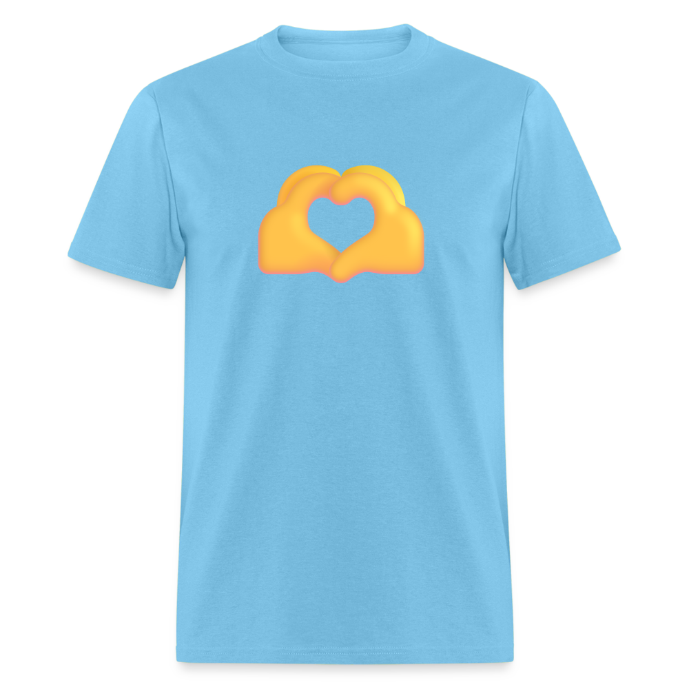 🫶 Heart Hands (Microsoft Fluent) Unisex Classic T-Shirt - aquatic blue