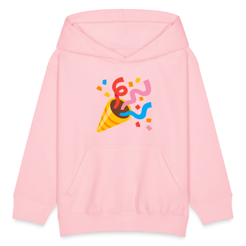 🎉 Party Popper (Noto Color Emoji) Kids' Hoodie - pink